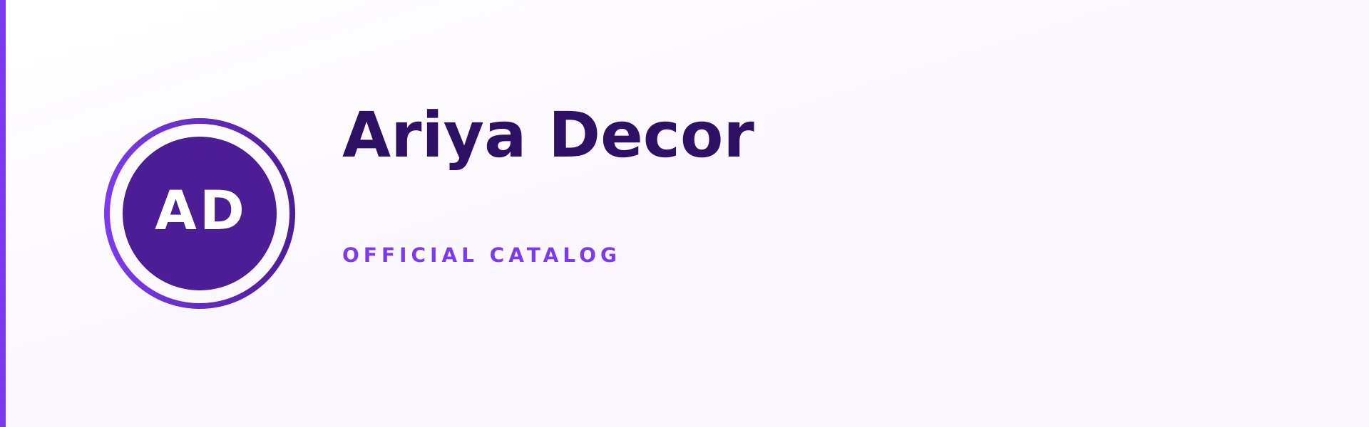 Ariya Decor Store Banner