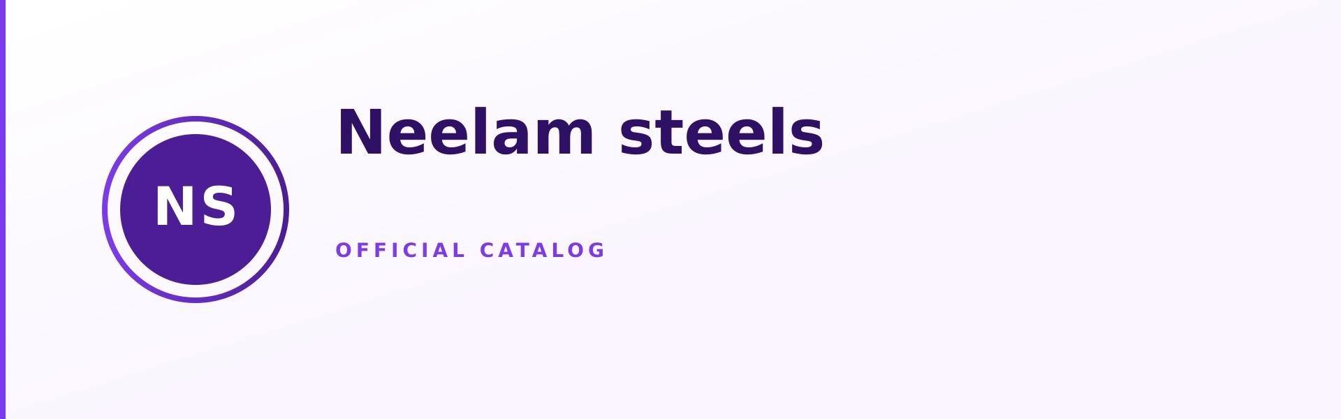 Neelam steels Store Banner