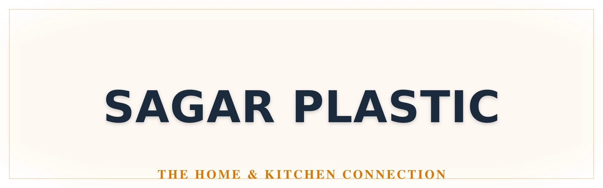 Sagar Plastic Store Banner
