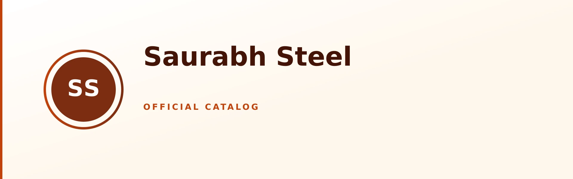Saurabh Steel Store Banner