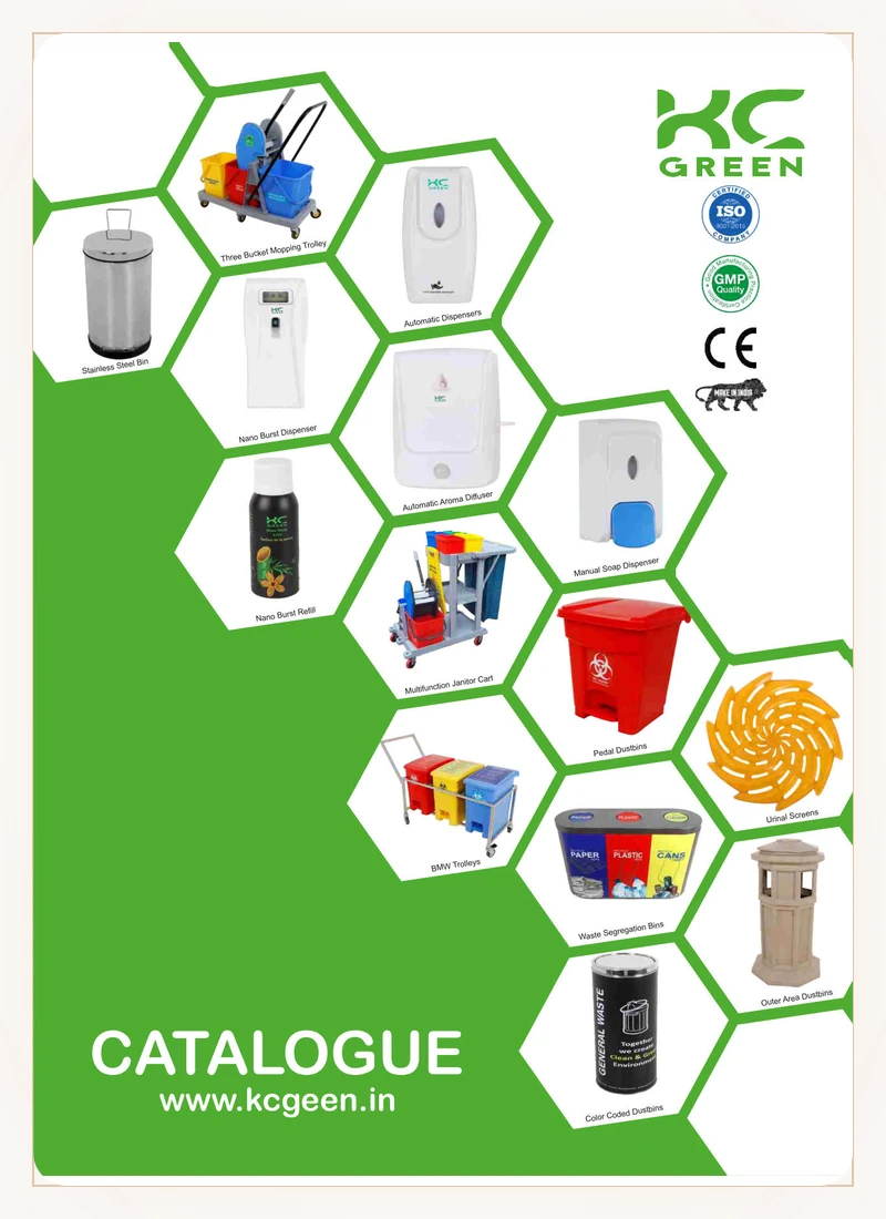KC Green Hotelware and Color Coded Dustbin Product Catalog