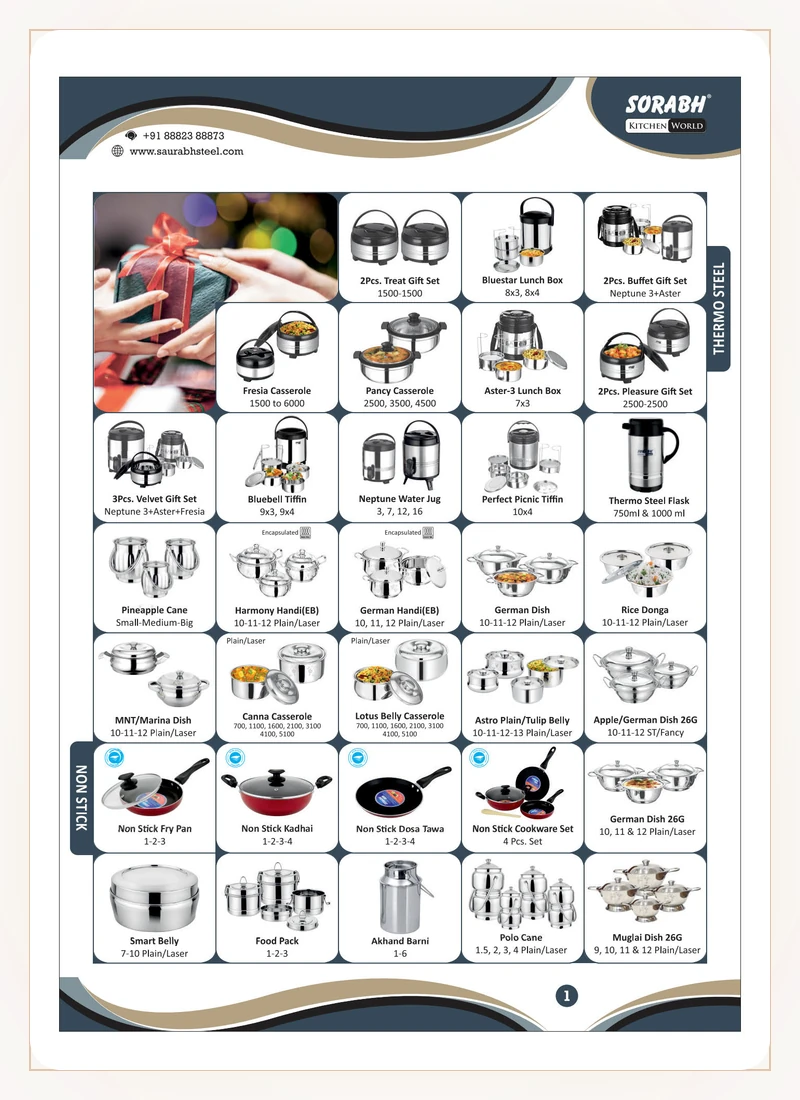 Saurabh Stainless SteelWare Products Catalog 2