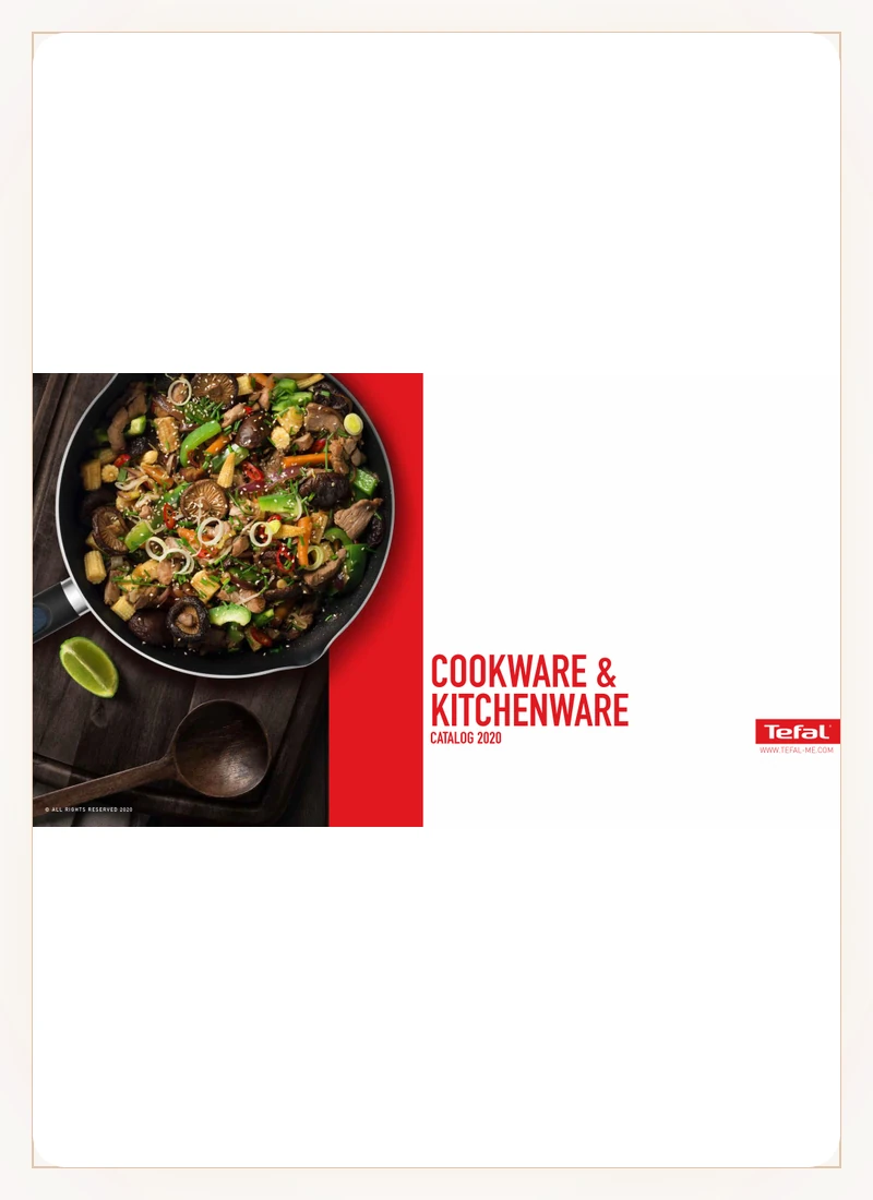 Tefal Cookware and Kitchenware Product Catalog