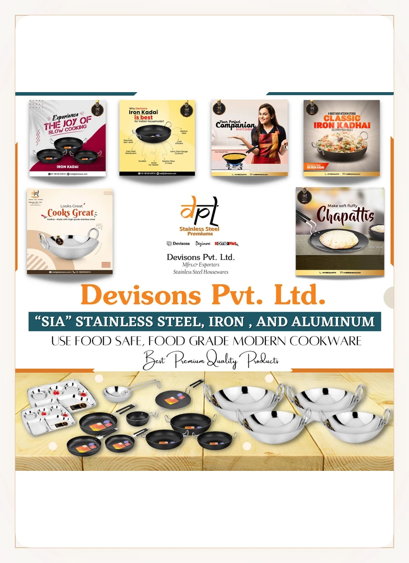 Devisons Aluminium iron Stainless Steel Cookware Range