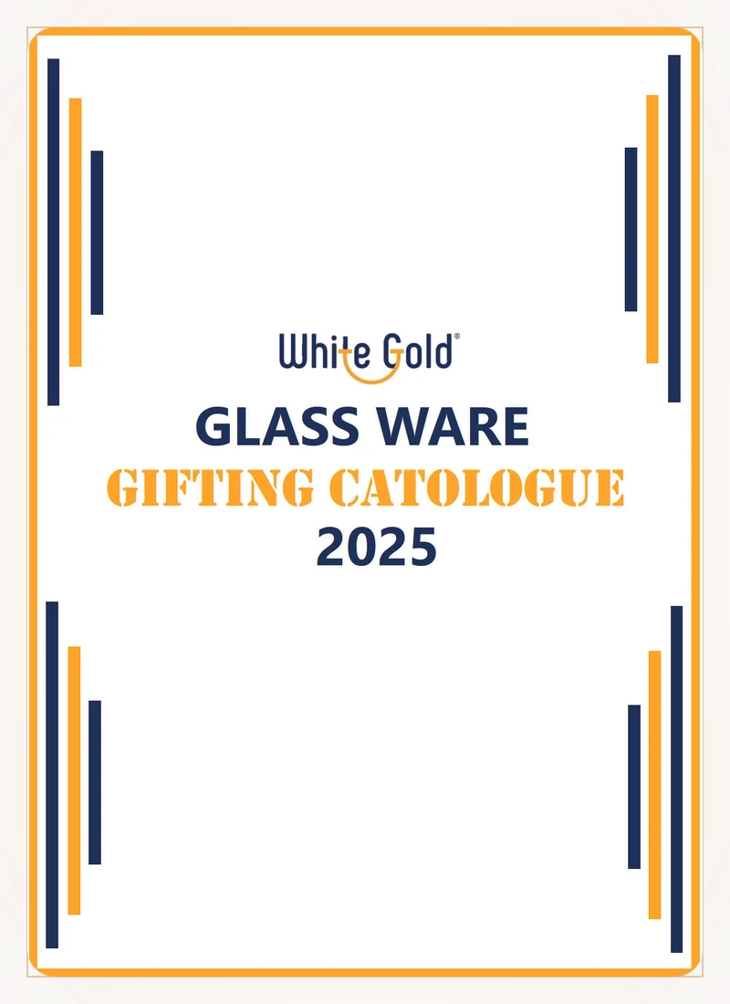 White Gold Glassware Range of Products Catalog