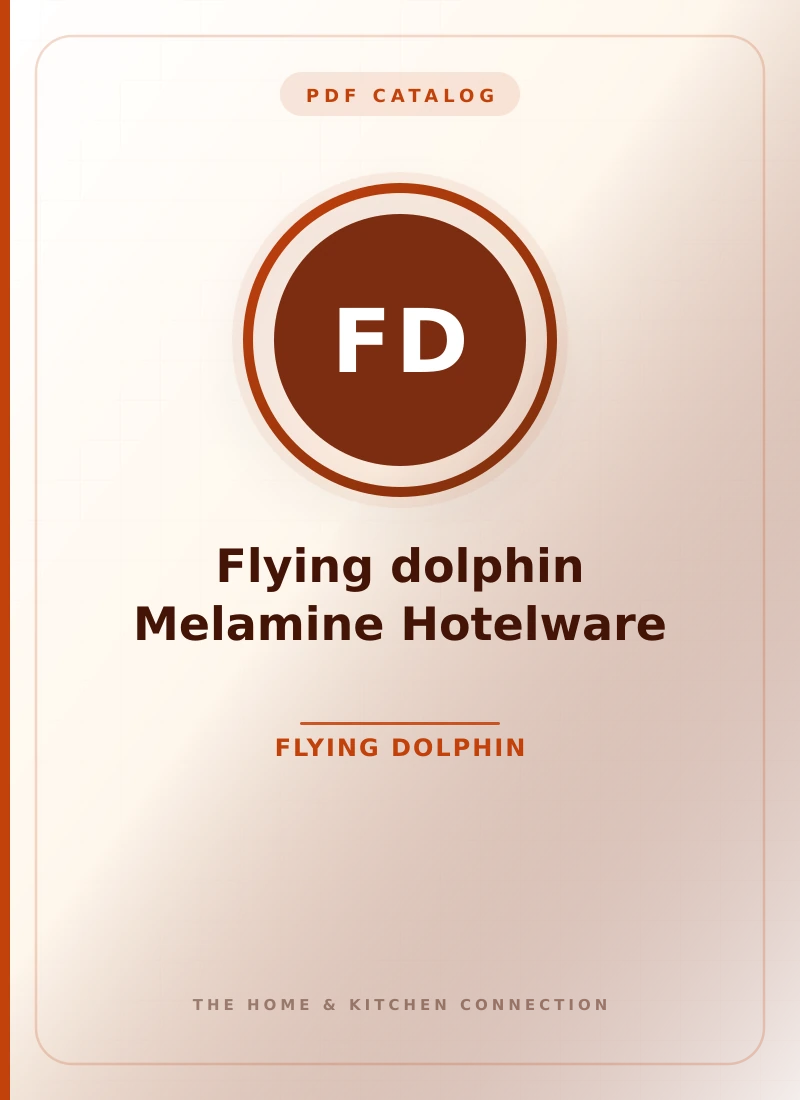 Flying dolphin Melamine Hotelware 