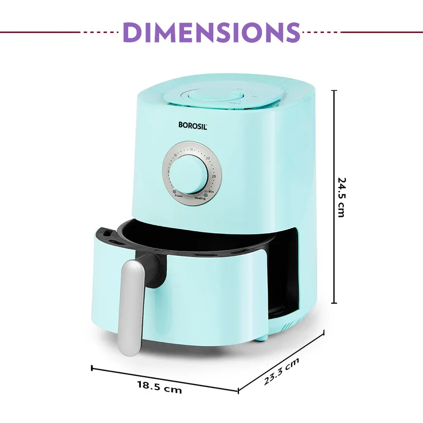 Front profile showcasing the intuitive timer dial and sophisticated blue finish