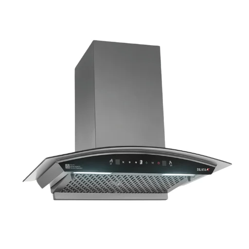 Sujata Coral 60cm black filterless chimney hero view