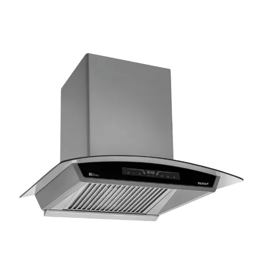 Sujata Quartz BLDC 60cm grey chimney hero shot